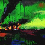 Mixed Media on Hand Streched Canvas, 36x24", 2010