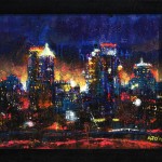 Mixed Media on Canvas (framed), 24x18", 2010
