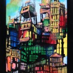 Mixed Media on Canvas, Framed, 24x36", 2012