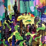 Mixed Media on Canvas, 24x30", 2010,