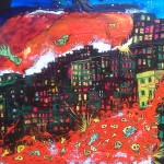 By O'Donz, Mixed Media on Canvas, Framed, 24x18", 2011
