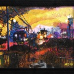Mixed Media on Canvas (framed), 24x18", 2010