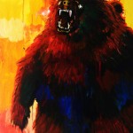 mixed media on canvas, framed, 24x36, 2011