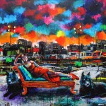 Mixed Media on Canvas, 48x50", 2012