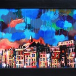 Mixed Media on Canvas, Framed, 36x24", 2011