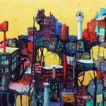 Mixed Media and Collage on Canvas, 40x30", 2012