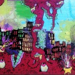 By O'Donz, Mixed Media on Found Street Sign, 24x12", 2011