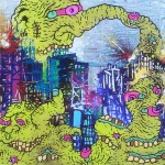 By O'Donz, Mixed Media on Found Street Sign, 24x12", 2011